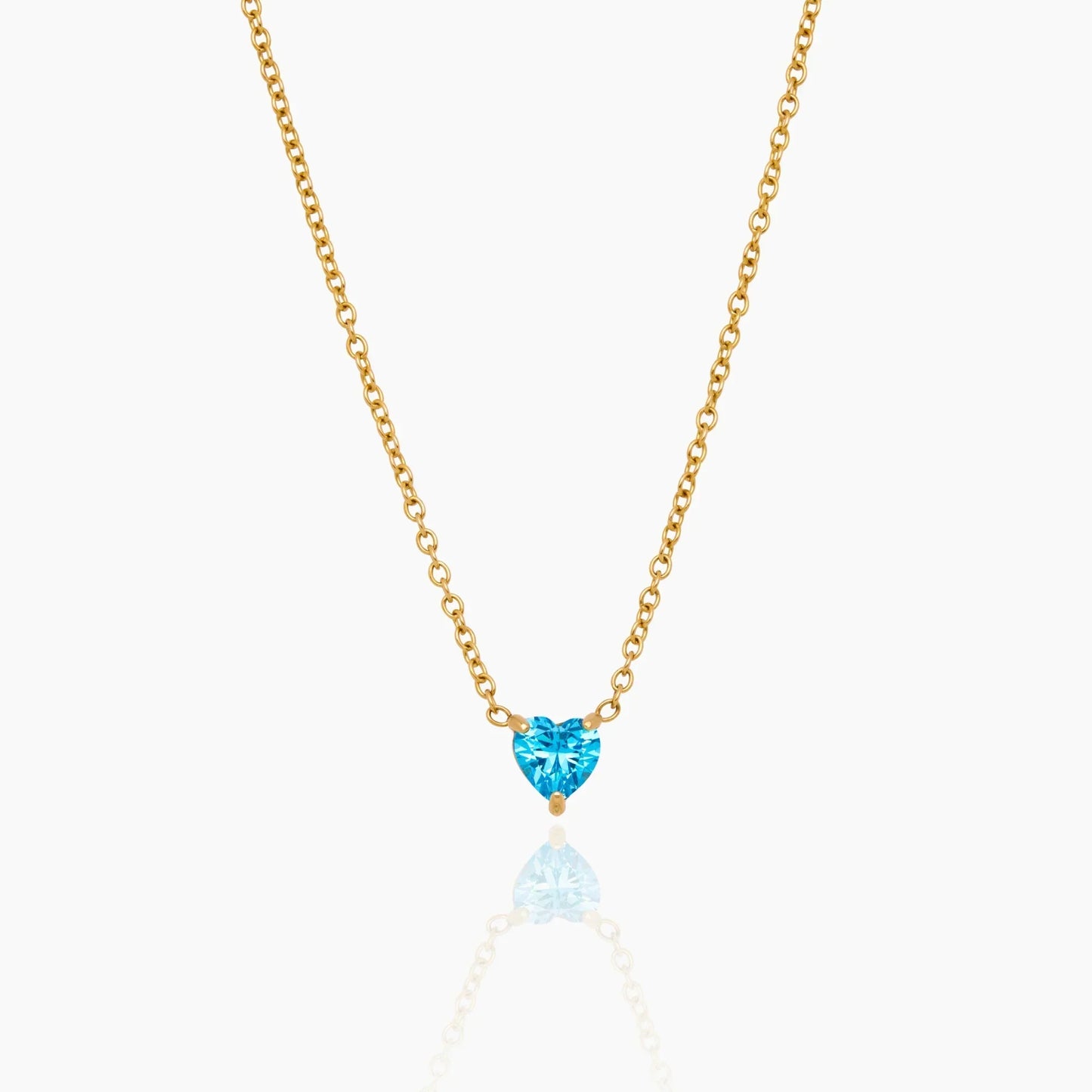 Heart Birthstone Necklace