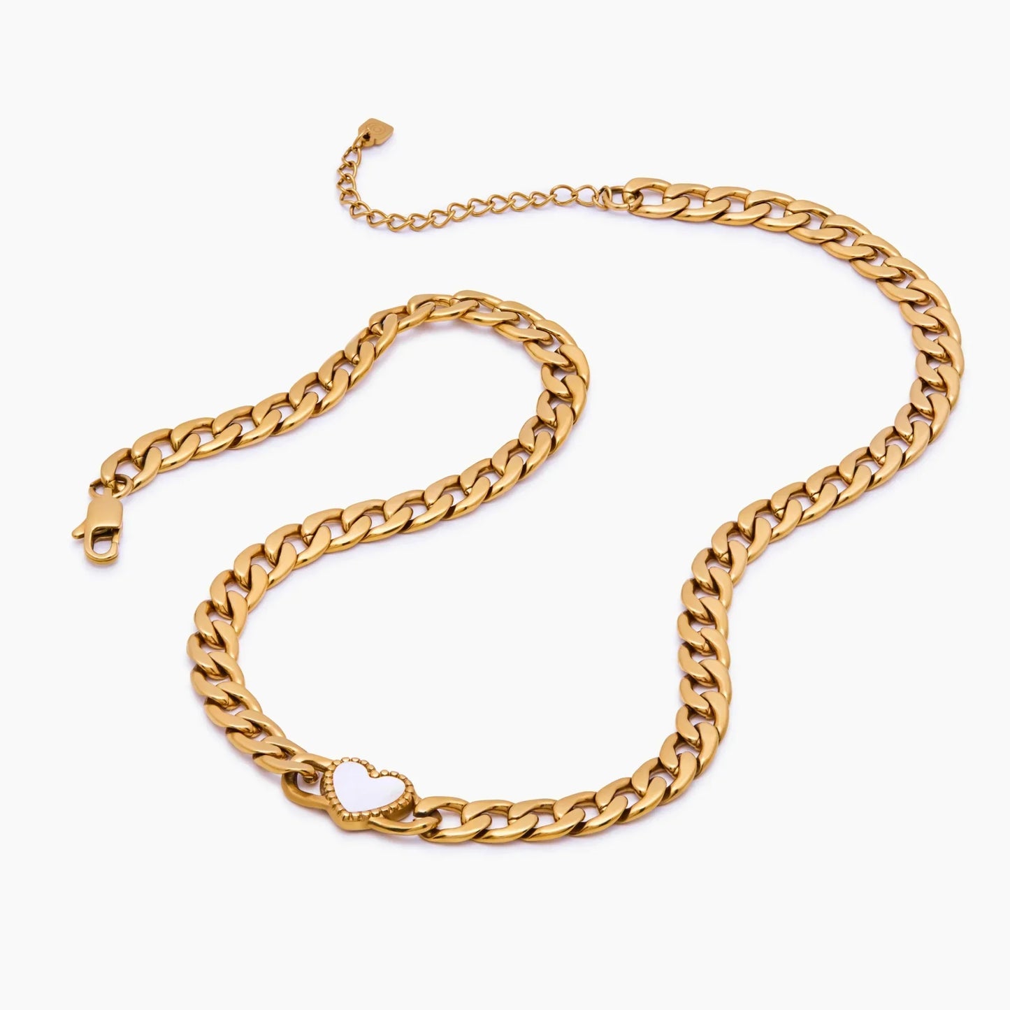Ember Heart Necklace Black Shell variant — Olivia Jewelry